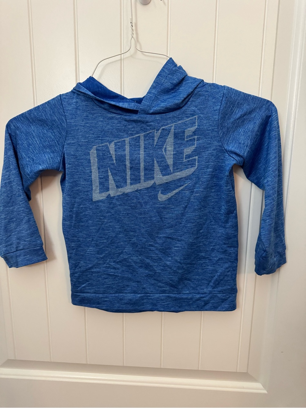 Nike Dri-FIT Toddler Blue Hooded Long Sleeve Performance Shirt Size 4T